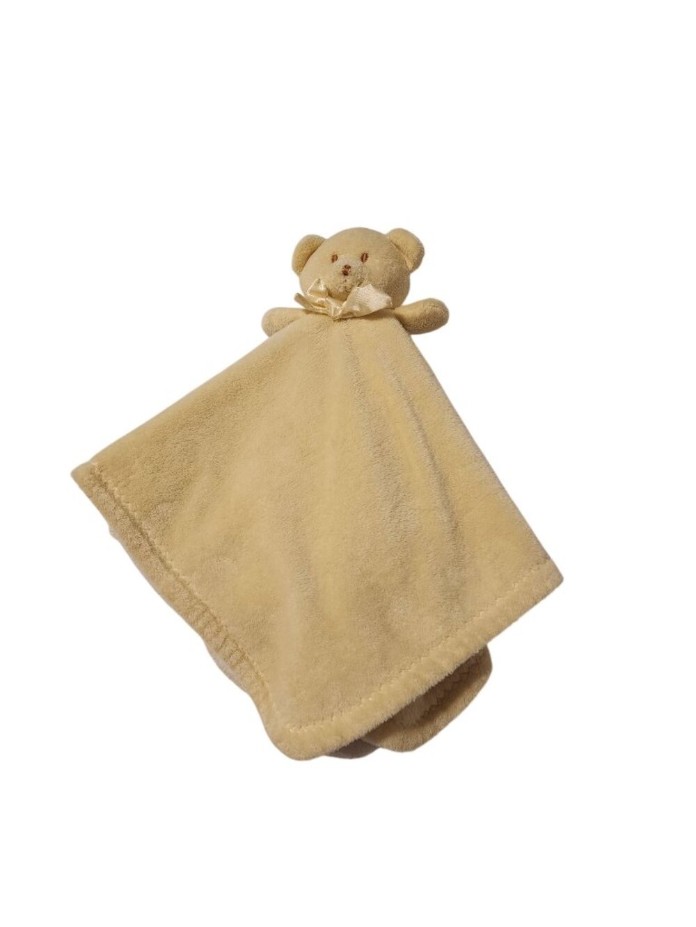 Blankets and Beyond yellow bear  lovey security blanket